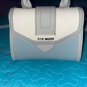 Steve Madden Gray and White Women's Bag